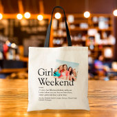 Persoonlijke Meidenweekend Definitie Foto Tote Bag