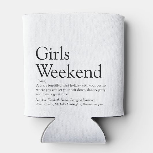 Persoonlijke Meidenweekend Definitie Koeler (Achterkant)