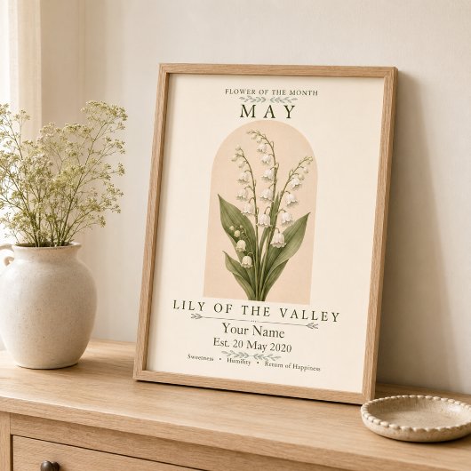 Persoonlijke Meilelie-van-de-dal Poster