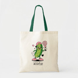Persoonlijke Meisje Liefhebber Pickleball Schattig Tote Bag