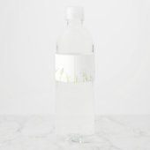 Persoonlijke meisjes honkbal verjaardag waterfles etiket (Achterkant)