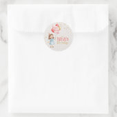Persoonlijke meisjes verjaardagsfeest sticker (Tas)