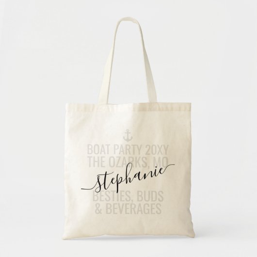 Persoonlijke meisjesbootreis Cute Tote Bag (Voorkant)