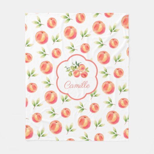 Persoonlijke meisjesnaam fleece deken (Voorkant)