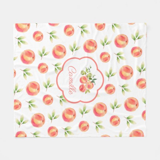 Persoonlijke meisjesnaam fleece deken (Voorkant (Horizontaal))