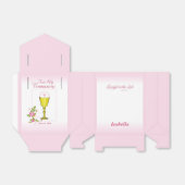 Persoonlijke meisjesnaam Roze Eerste Heilige Commu Bedankdoosjes (Uitgevouwen)