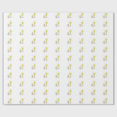 Persoonlijke meisjesnaam Roze Eerste Heilige Commu Cadeaupapier (Vlak)