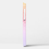 Persoonlijke meisjesregenboog Glitter Sparkles Case-Mate iPhone Case (Achterkant / Links)