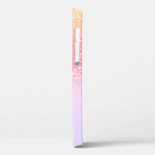 Persoonlijke meisjesregenboog Glitter Sparkles Case-Mate iPhone Case (Achterkant / Links)