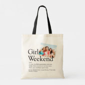 Persoonlijke meisjesweek Definitie Foto Tote Bag (Achterkant)