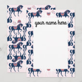 Persoonlijke meldpunten voor paarden bedankkaart (Voorkant / Achterkant)