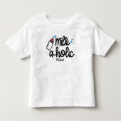 Persoonlijke Melk aholic Grappig Kinder Shirts (Voorkant)