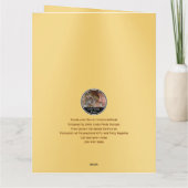 Persoonlijke, Memorial PHOTO-kaarten, naam, berich Kaart (Achterkant)