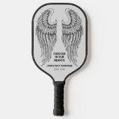 Persoonlijke Memorial Wings Pickleball Paddle (Achterkant)