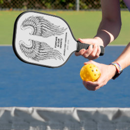 Persoonlijke Memorial Wings Pickleball Paddle