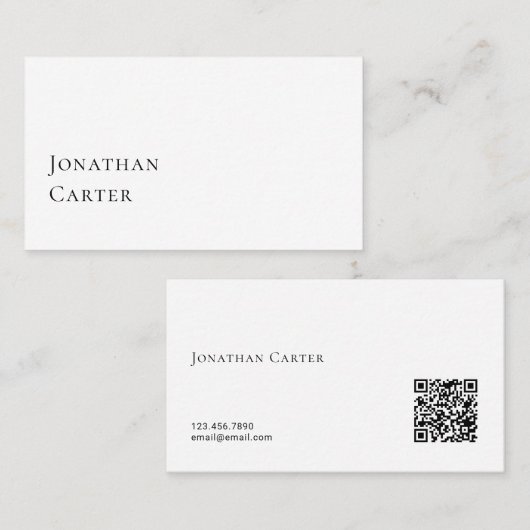 Persoonlijke Merk Kaart Minimalistische Eenvoudige Visitekaartje (Voorkant / Achterkant)