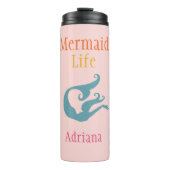 Persoonlijke mermaid LIfe Thermal Tumbler Thermosbeker (Voorkant)