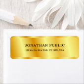 Persoonlijke metalen look Faux Gold-Sjabloon Etiket (Insitu)