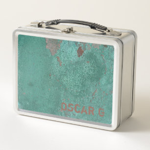 Persoonlijke metalen lunchbox - geoxideerd koper
