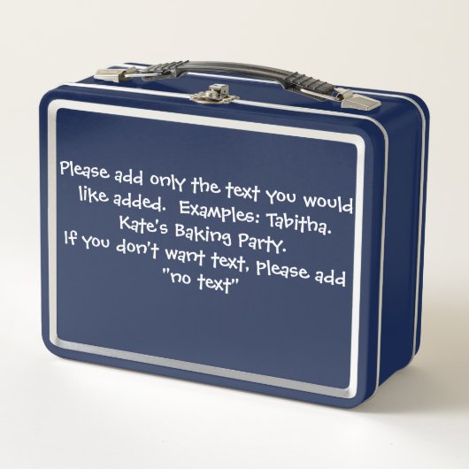 Persoonlijke metalen lunchbox - Ideaal voor school (Voorkant)