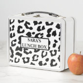 Persoonlijke metalen lunchbox - luipaardprint (In situ)