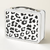 Persoonlijke metalen lunchbox - luipaardprint (Achterkant)