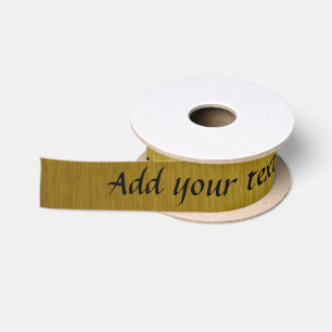 Persoonlijke Metallic Goud Satijnen Lint