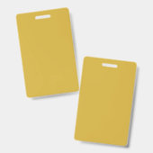 Persoonlijke Metallic Gouden Kleur Blank Badge (Voor- en achterkant)