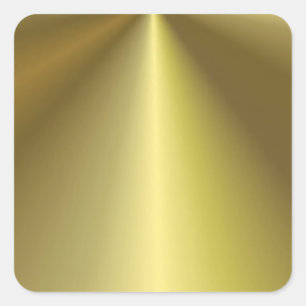 Persoonlijke Metallic Look Nagemaakte Gouden Stick Vierkante Sticker