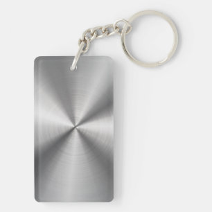 Persoonlijke Metallic Radial Textuur Sleutelhanger