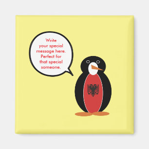 Persoonlijke Mevrouw Pinguïn Albanië Magneet