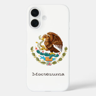 Persoonlijke Mexicaanse Adelaar Zij Groen Rode Lij iPhone 16 Hoesje