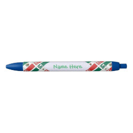 Persoonlijke Mexicaanse betegelde vlag Zwarte Inkt Pen