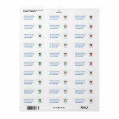 Persoonlijke Mexicaanse Engel Hanukkah Vlag Etiket (Full Sheet)
