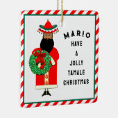 Persoonlijke Mexicaanse kerstcadeautjes Keramisch Ornament (Rechts)