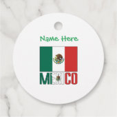 Persoonlijke Mexicaanse vlag Bedankjes Labels (Achterkant)