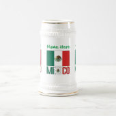 Persoonlijke Mexicaanse vlag Bierpul (Center)