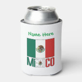 Persoonlijke Mexicaanse vlag Blikjeskoeler (Blikje Voorkant)