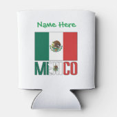 Persoonlijke Mexicaanse vlag Blikjeskoeler (Achterkant)