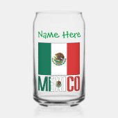 Persoonlijke Mexicaanse vlag Blikvorm Glas (Voorkant)