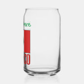 Persoonlijke Mexicaanse vlag Blikvorm Glas (Links)
