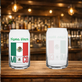Persoonlijke Mexicaanse vlag Blikvorm Glas