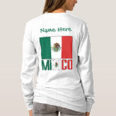 Persoonlijke Mexicaanse vlag T-shirt (Achterkant)
