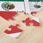 Persoonlijke Mexicaanse Vlag Tegel Legpuzzel (Zijkant)