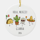 Persoonlijke Mexico Vakantie Ornament (Voorkant)