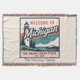 Persoonlijke Michigan Worpdeken Deken