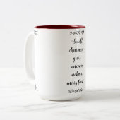 Persoonlijke microfoon tweekleurige koffiemok (Voorkant links)