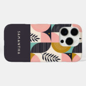 Persoonlijke mid-century modern geometrische boho Case-Mate iPhone case (Achterkant (horizontaal))