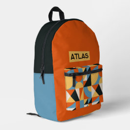 Persoonlijke Mid Century Modern Kinderen Aangepast Bedrukte Rugzak