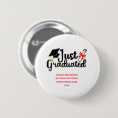 Persoonlijke middelbare school universiteit afstud ronde button 5,7 cm (Voorkant /achterkant)